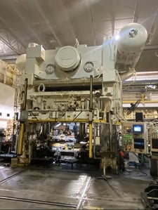 1600 Ton, Danly #SE4-1600-132-72, 4-Point Straight Side Press, 26" stroke, 48" shut height, 132" x 72" bed