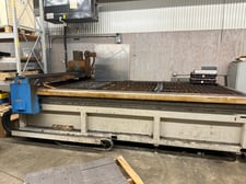 AKS #Accu-Kut, Plasma Table, 6' x10' table, laser pointer, Hypertherm power, torch, & Edge Pro cnc, wireless