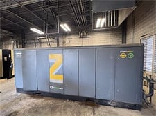 125 psig, Atlas Copco #ZT250VSD, Oil-Free Rotary Screw Air Compressor, 341 HP, 2-stage, VSD, Integrated