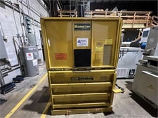24" x 42" x 30" Harmony #M42HD, vertical downstroke cardboard baler, 35 cu.ft., 28.3 ton Ram Force, 5 HP