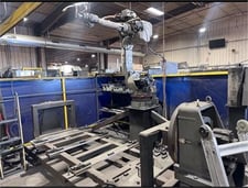 Yaskawa Motoman, HP50, 6-Axis welding robot cell, NX100 Control, 41 lb. payload, 122.28" reach, MH1600 H/T