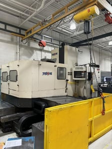 4.3" Toshiba #BTD110R16, CNC Horizontal Boring Mill, 55" x 63" table, 78.7" X, 63" Y, 23.6" spindle travel