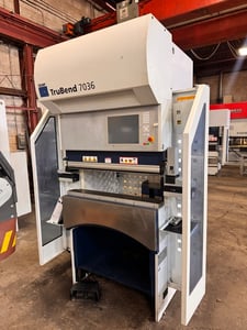 40 Ton, Trumpf #Trubend-7036, CNC Press Brake, 40" bending length, 4.72" stroke, 0' throat depth, TASC 6000
