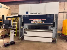 86 Ton, Trumpf #5085, CNC Hydraulic Press Brake, 87" bending length, 17.5" stroke, 16.5" throat depth, 24.2"