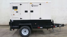 55 KW Triton #TP-P55-T3, diesel generator set, 120/208 Volts, 42 hours, Perkins 4.4L 1104D-44TG1 engine, EPA