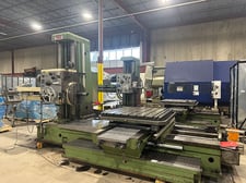 4" TOS Varnsdorf #W100A, horizontal boring mill table type, 30.5" spindle travel, power draw bar, Acu-Rite