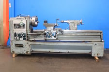25"/34" x 80" Sharp #2580, gap bed engine lathe, 15.75" 3 & 4 jaw chuck, 3-1/16" hole, inch/metric, D1-8