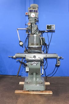 Sharp #LMV, variable speed vertical mill, 9" x42" tbl., 3 HP, 30" X, 12" Y, 16" Z, 60-4500 RPM, R-8, Fagor