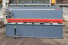 1/4" x 10' Durma #SB3006NT, hydraulic squaring shear, 17 SPM, 16 holddowns, 19" motorized Back Gauge, Durma