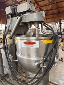 40 gallon Groen #DEE/4T-40, TA/3 electric tilting dual agitation & scrape surface cooker mixer (#1148C)
