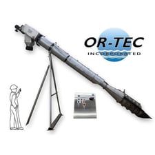 Or-Tec #OSC2, stainless shaftless waste water screw screen compactor conveyor