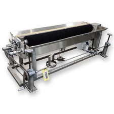 54" wide, Motorized Sanitary Conveyor Belt Washing System, 1/2 HP