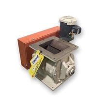 8" x 8" Horizon Systems, Carbon Steel square rotary airlock valve,