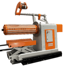40,000 lb. Stefa, Decoiler, 59"-67" coil width, automatic unwinding