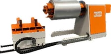 10,000 lb. Stefa #DH500, Hydraulic Decoiler, 59.06" max. coil width, 23.62" max. inner diameter