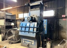 6 cu.ft. Wheelabrator #WTB-6, Tumble Blast/Barrel Shot Blast Machine, 15 HP blast wheel, 36" width x 30"