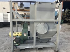 2000 cfm Skid-Mounted Pulse-Jet Dust Collector, New York Blower fan, rotary airlock valve, 10 HP, 230/460