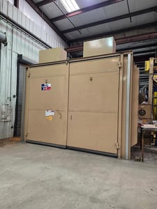 192" wide x 144" H x 432" L ABS, Walk-In Abrasive Blast Room, dust collector, 2021