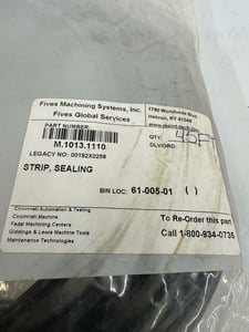 Fives Machining Systems OEM Sealing Strip M.1013.1110 45 ft length.