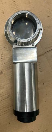 Cipriani Harrison Sanitary Pneumatic Butterfly Valve 4" AISI 316L 151/2 4 In. Sanitary Tri-Clamp 145 PSI