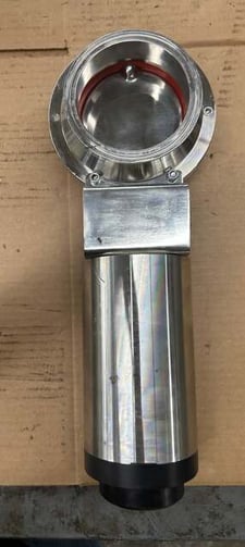 Cipriani Harrison Sanitary Pneumatic Butterfly Valve 4" AISI 316L 38/22 4 In. Sanitary Tri-Clamp