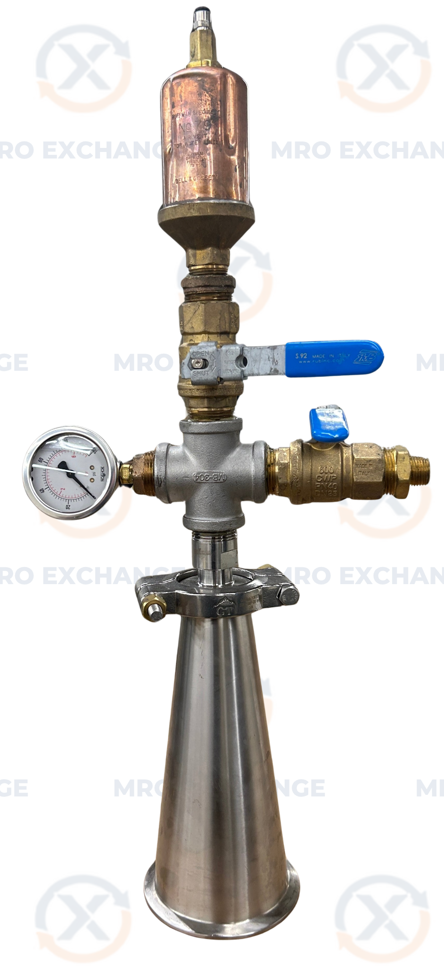 Hoffman Specialty Water Main Vent Valve Assembly 401488 1/2 In. NPT Female x 3/4 In. NPT Male 75 PSI