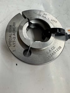 Gage Assembly Company ACME Thread Ring Gage 1353AS120B 1.4970 In. Major Diameter