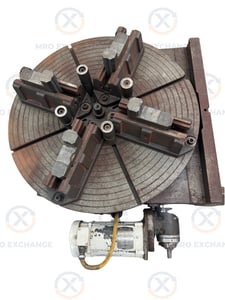 Pratt & Whitney Motorized Rotary Table | 36 in. Table Diameter | Orientation: Axial