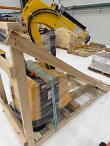 Electric Floor Crane, Vestil, Yellow, 5-17/32 ft Overall Ht, 30" Overall Wd