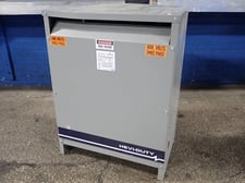 150 KVA, 600Y/347 Primary, 480 Delta Secondary Emerson #E11F3H1505, Transformer, 3ph
