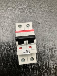 ABB #2CDS252001R0034, MINI CIRCUIT BREAKER 3A 2P DIN RAIL