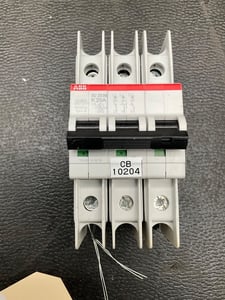 ABB #SU203M-K20A, 3-Pole Miniature Circuit Breaker