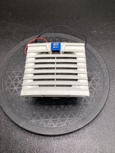 Rittal #SK 3237.124, FAN AND FILTER UNIT 24VDC IP54