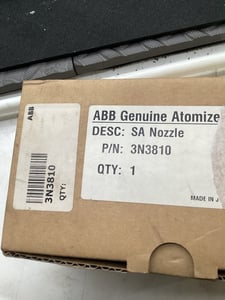 ABB #3N3810, SA NOZZLE MACHINE PART 0.26LB, NEW