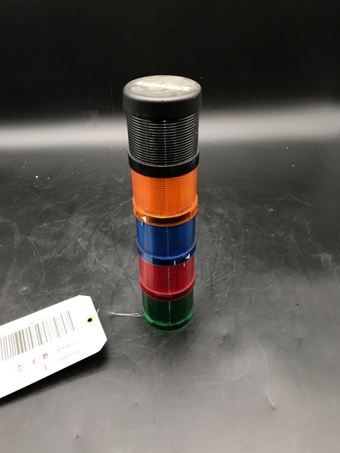 Siemens #8WD4 5-TIER STACKLIGHT, GREEN RED AMBER BLUE BLACK