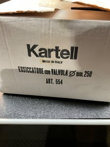 Kartell #554, Desiccator Plastic Vacuum PC/PP 250mm 554, NEW