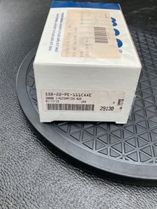 MAC Valves #55B-22-PE-111CAAE, VALVES 55B-22-PE-111CAAE SOLENOID VALVE 3-WAY INLINE 3/8 NPT, NEW