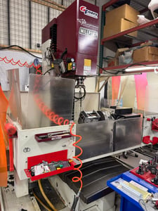 Millport #Red-Rhino, CNC Knee Mill, 31" X, 17" Y, 33.5" Z, 5k RPM, 5 HP, Troyke 5-axis Rotary, 50" x12"