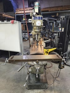 Sharp #LMV-50, Vertical Mill, 3 HP, 60-4500 RPM, 9" x 50" Table, R8 Spindle