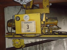 North American Industries Crane Hoist, 3 -Ton, Hot Metal, Remote Control