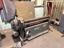 Wysong and Miles #B-48, Slip Roll, 48" x 12' -14 Ga., 4.25" Roll diameter, 1.5 HP, Air Drop End