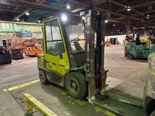 5,250 LB Yale #GLP060GNUEA87, Forklift, 182" Max Lift, LPG, Solid Cushion Tires