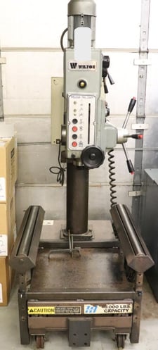 Wilton #2401, Geared Head Drill Press with Powered Down Feed & Custom Table with Rollers