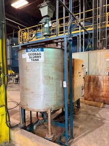 300 gallon G & F Mfg Co Manufacturing #TKE-300G, Slurry Tank, 1/3 HP Mixer, 1725 RPM, 600V Control Panel