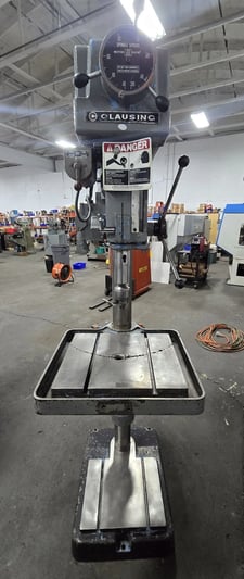 Clausing #2276, 20" Floor Drill Press, 1-1/4" Capacity, Variable Speed, 150-2,000 RPM