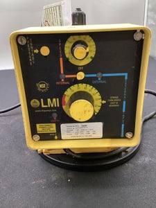 LMI #B721-392SI, Chemical Metering Pump, 2.5 GPH, 100 PSI, 115 V., PVDF Liquid End, 4-Function Valve, 50/60 Hz
