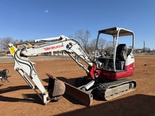Takeuchi #TB235-2, Mini Excavator, 24.4 HP Yanmar Diesel, 10'7" Max Dig Depth, 2022