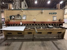 1/2" x 12' LVD #12-OH-50, Hydraulic Power Squaring Shear, 25 HP, 230V, 3 Ph, Powered Back Gauge, 1990