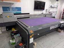 Flora #XPE 2512, UV Flatbed Printer, 100" x 48" Print Area, Konica Minolta KM1024i Head, 726x1440 DPI, 2019