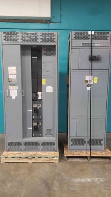 2500 Amps, Square D QED-2, PowerStyle Switchboard, 208Y/120 Volts, 3 Phase 4 Wire, (2) RG1000 Breakers